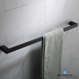 Blossom BA02 606 04 24 Inch Single Towel Bar in Matte Black BA02 606 04 BA0260604