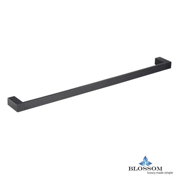 Blossom BA02 606 04 24 Inch Single Towel Bar in Matte Black BA02 606 04 BA0260604