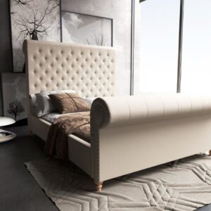 Manhattan Comfort Empire Cream Full Bed