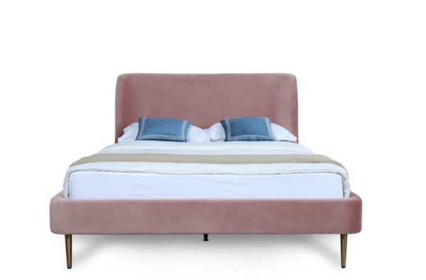 Manhattan Comfort Heather Full-Size Bed in Blush