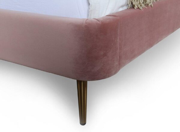 Manhattan Comfort Heather Full-Size Bed in Blush