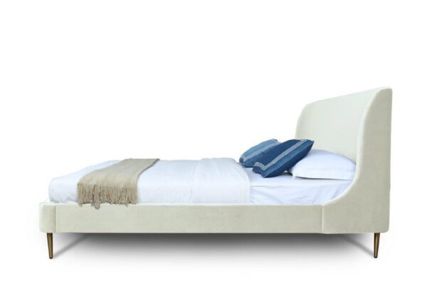 Manhattan Comfort Heather Full-Size Bed in Cream