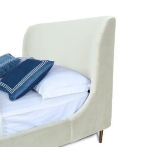 Manhattan Comfort Heather Full-Size Bed in Cream