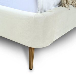 Manhattan Comfort Heather Full-Size Bed in Cream