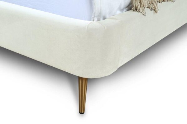 Manhattan Comfort Heather Full-Size Bed in Cream