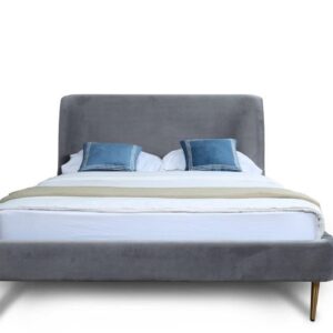 Manhattan Comfort Heather Queen Bed in Grey