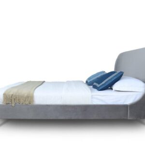 Manhattan Comfort Heather Queen Bed in Grey