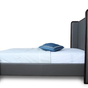 Manhattan Comfort Kingdom Graphite Queen Bed