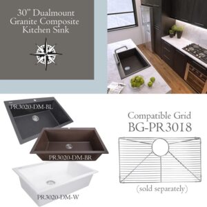 Nantucket BG-PR3018 Premium Kitchen Stainless Steel Bottom Grid