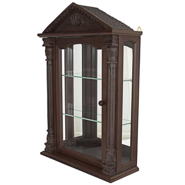 Design Toscano BN2536 16 Inch Essex Hall Hardwood Curio Cabinet