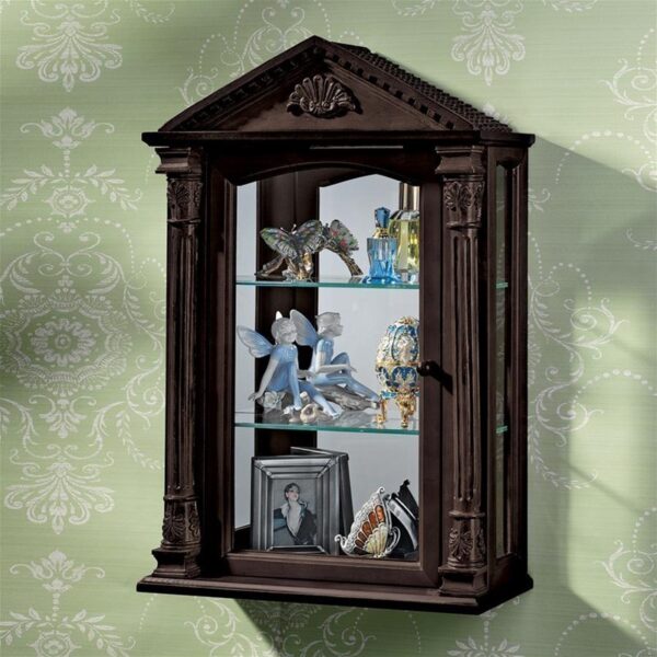 Design Toscano BN2536 16 Inch Essex Hall Hardwood Curio Cabinet