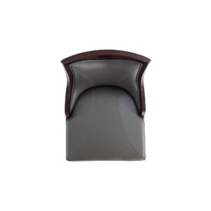 Manhattan Comfort Emperor Faux Leather Barstool in Pebble Grey