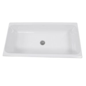 Nantucket Sinks Canal35-90 Brant Point 35-1/2 Inch Rectangular Italian Fireclay Vessel Sink