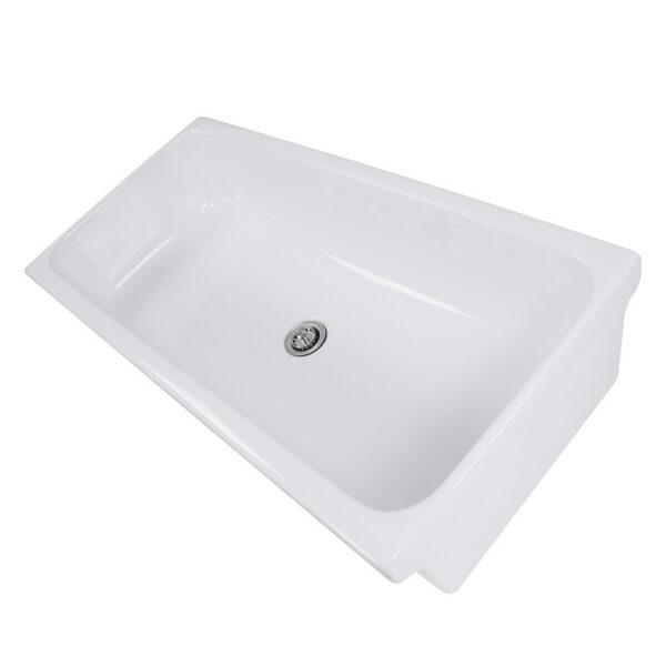 Nantucket Sinks Canal35-90 Brant Point 35-1/2 Inch Rectangular Italian Fireclay Vessel Sink