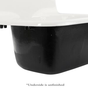 Nantucket Sinks CI-2218WNRG 22 Inch Cast Iron Wall-Mount Utility Sink