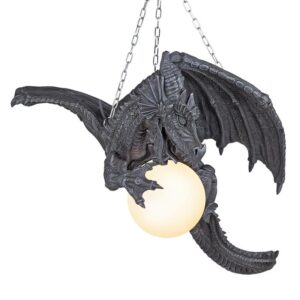 Design Toscano CL1868 21 Inch Nights Fury Dragon Lamp