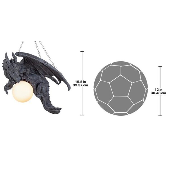 Design Toscano CL1868 21 Inch Nights Fury Dragon Lamp