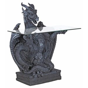 Design Toscano CL3195 27 1/2 Inch Subservient Dragon Table