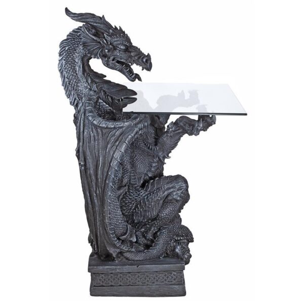 Design Toscano CL3195 27 1/2 Inch Subservient Dragon Table