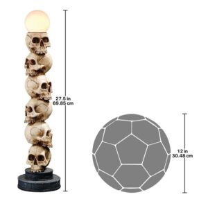 Design Toscano CL3648 7 Inch Skulls Spire Lamp