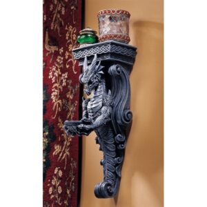 Design Toscano CL3826 5 1/2 Inch Dragons of Darkmoor Castle Caryatids