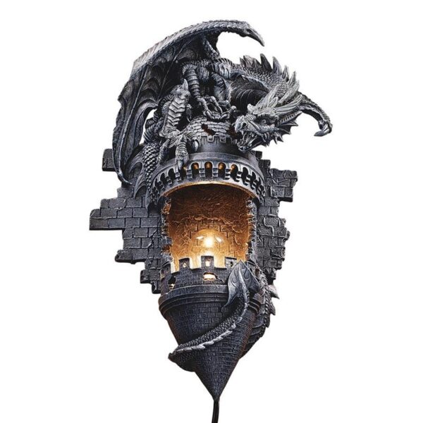 Design Toscano CL4387 12 Inch Dragons Castle Lair Sconce