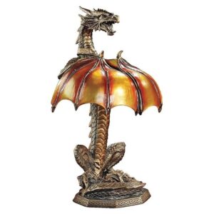 Design Toscano CL5559 10 Inch Dragon Strike Lamp