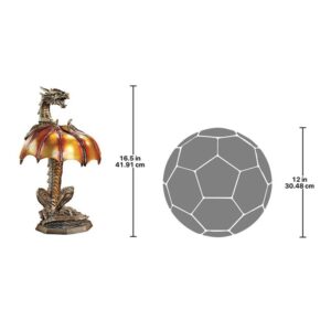 Design Toscano CL5559 10 Inch Dragon Strike Lamp