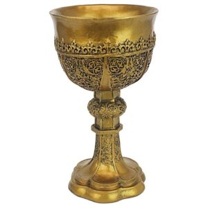 Design Toscano CL6121 5 Inch King Arthurs Gothic Golden Chalice - Gold