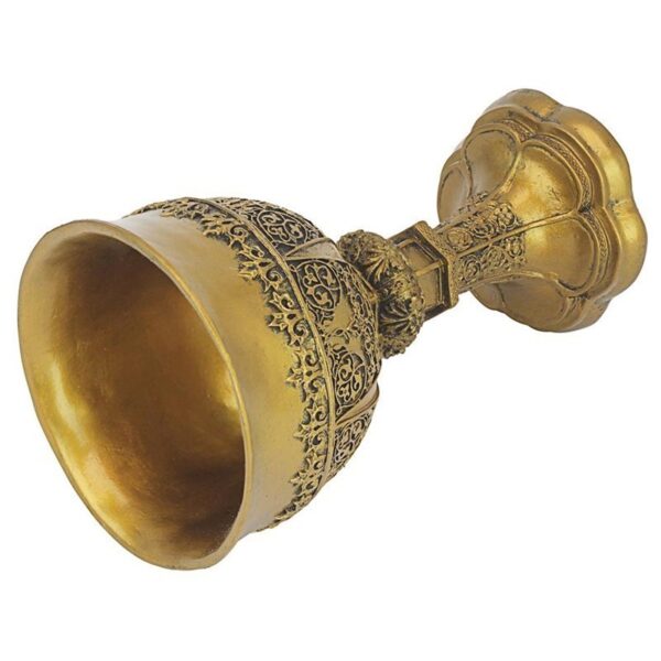 Design Toscano CL6121 5 Inch King Arthurs Gothic Golden Chalice - Gold