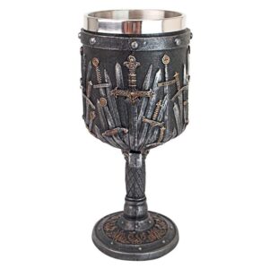 Design Toscano CL7423 3 1/2 Inch Lord of Swords Gothic Goblet