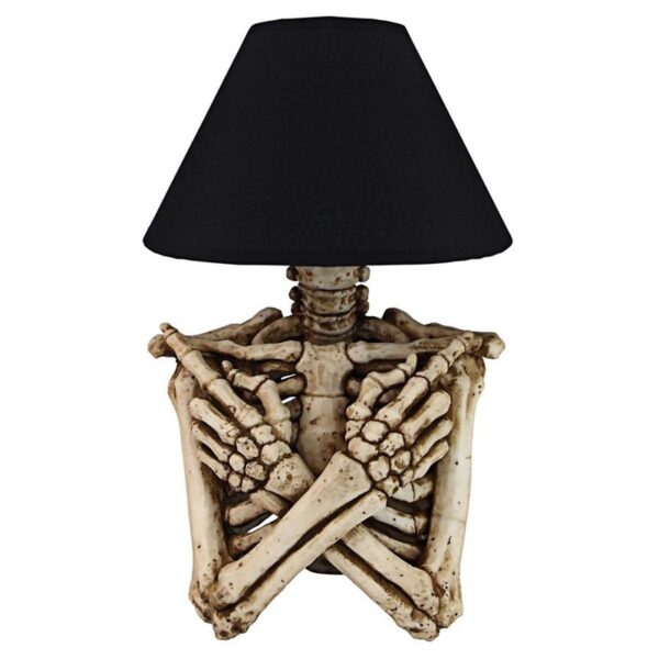 Design Toscano CL7439 10 Inch Rest in Pieces Skeleton Table Lamp