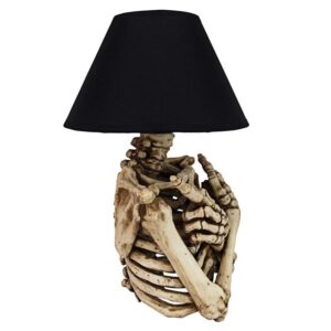 Design Toscano CL7439 10 Inch Rest in Pieces Skeleton Table Lamp