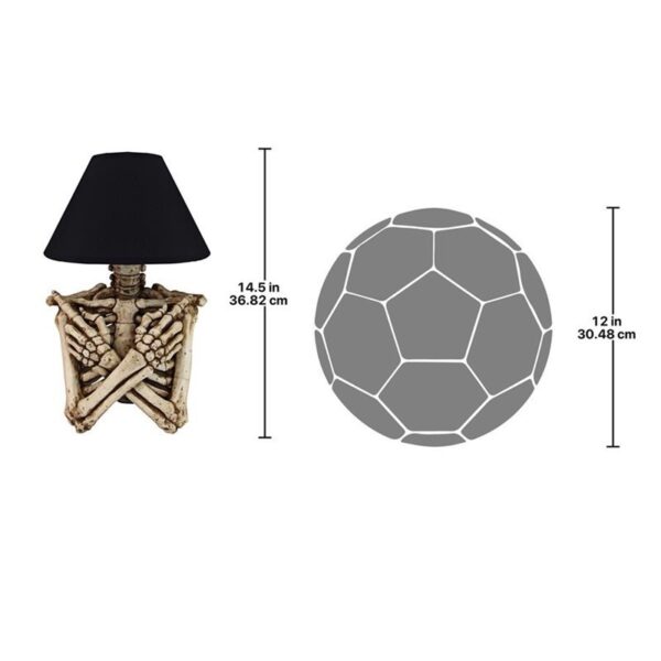 Design Toscano CL7439 10 Inch Rest in Pieces Skeleton Table Lamp