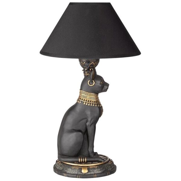 Design Toscano CL7548 10 Inch Royal Cat Goddess Bastet Table Lamp