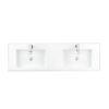 James Martin CS-368-GW 59 Inch Double Top in Composite Stone and Glossy White Finish