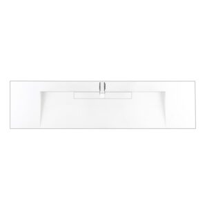 James Martin CS-378S-GW 72 Inch Single Top in Composite Stone and Glossy White Finish