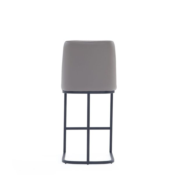 Manhattan Comfort Serena Modern Leatherette Upholstered Counter Stool in Grey