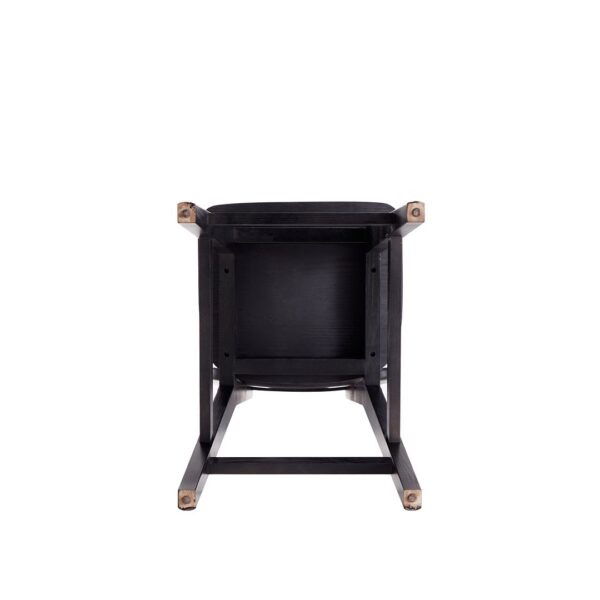 Manhattan Comfort Versailles Counter Stool in Black and Natural Cane