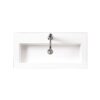 James Martin CSP-S3216-WG Composite Countertop 31.5 Inch W x 15.4 Inch D Sink in White Glossy