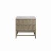 James Martin D100-V36-PBO-3EJP Emmeline 36 Inch Pebble Oak Single Vanity with 3CM Eternal Jasmine Pearl Top