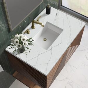 James Martin D200-V36-CSN-3ENC Marcello 36 Inch Chestnut Single Vanity with 3CM Ethereal Noctis Top