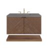 James Martin D200-V36-CSN-3GEX Marcello 36 Inch Chestnut Single Vanity with 3CM Grey Expo Top