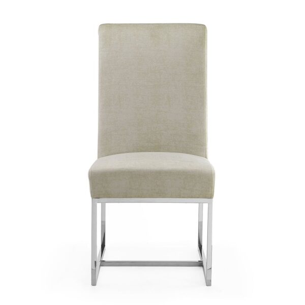 Manhattan Comfort Element Champagne Velvet Dining Chair