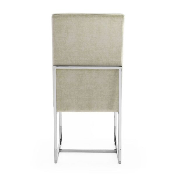 Manhattan Comfort Element Champagne Velvet Dining Chair