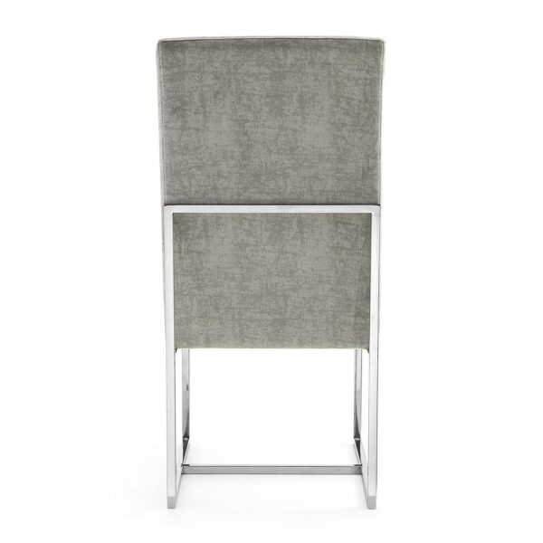 Manhattan Comfort Element Steel Velvet Dining Chair