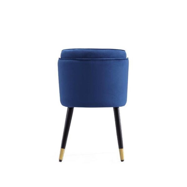 Manhattan Comfort Zephyr Velvet Dining Chair in Royal Blue