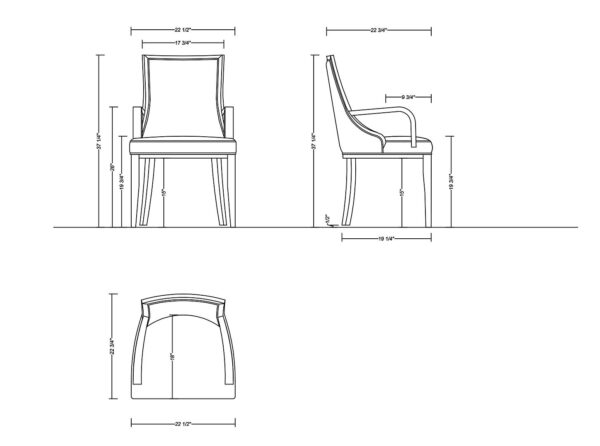 Manhattan Comfort Grand Faux Leather Dining Armchair in Tan with Beech Wood Frame