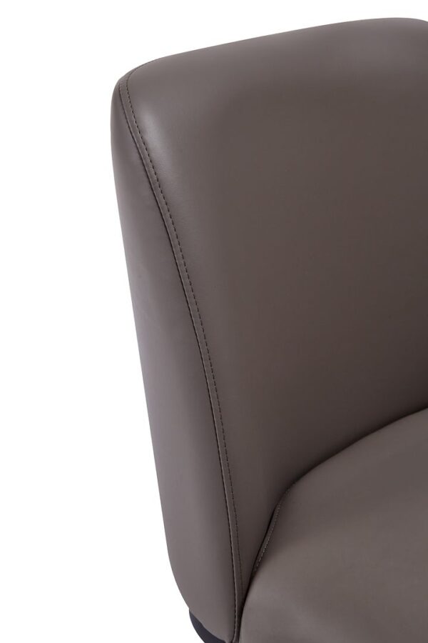 Manhattan Comfort Serena Faux Leather Dining Chair in Grey