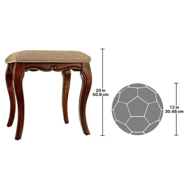 Design Toscano DE106 17 Inch Lady Guinevere Vanity Stool